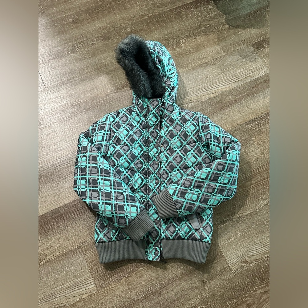 Quilted Jacket with Fur Hood